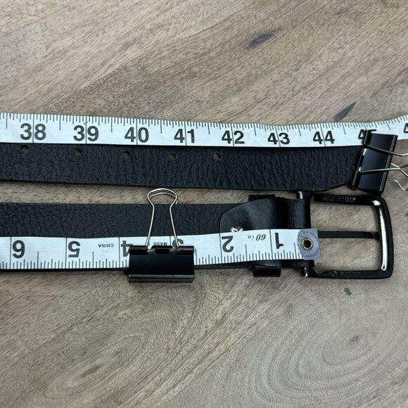 Cinture Dautore Mens Belts Genuine Leather Silver Buckle SIze 40 Italian - Picture 2 of 9